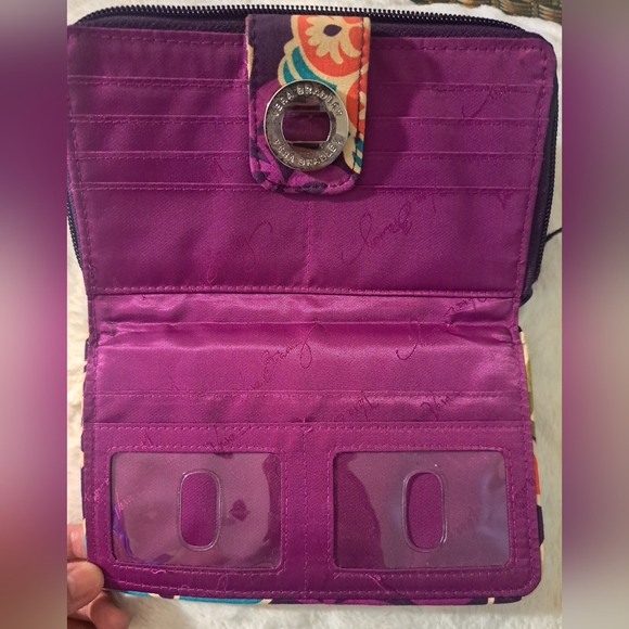 Vera Bradley multicolor large quilted wallet - Picture 5 of 6